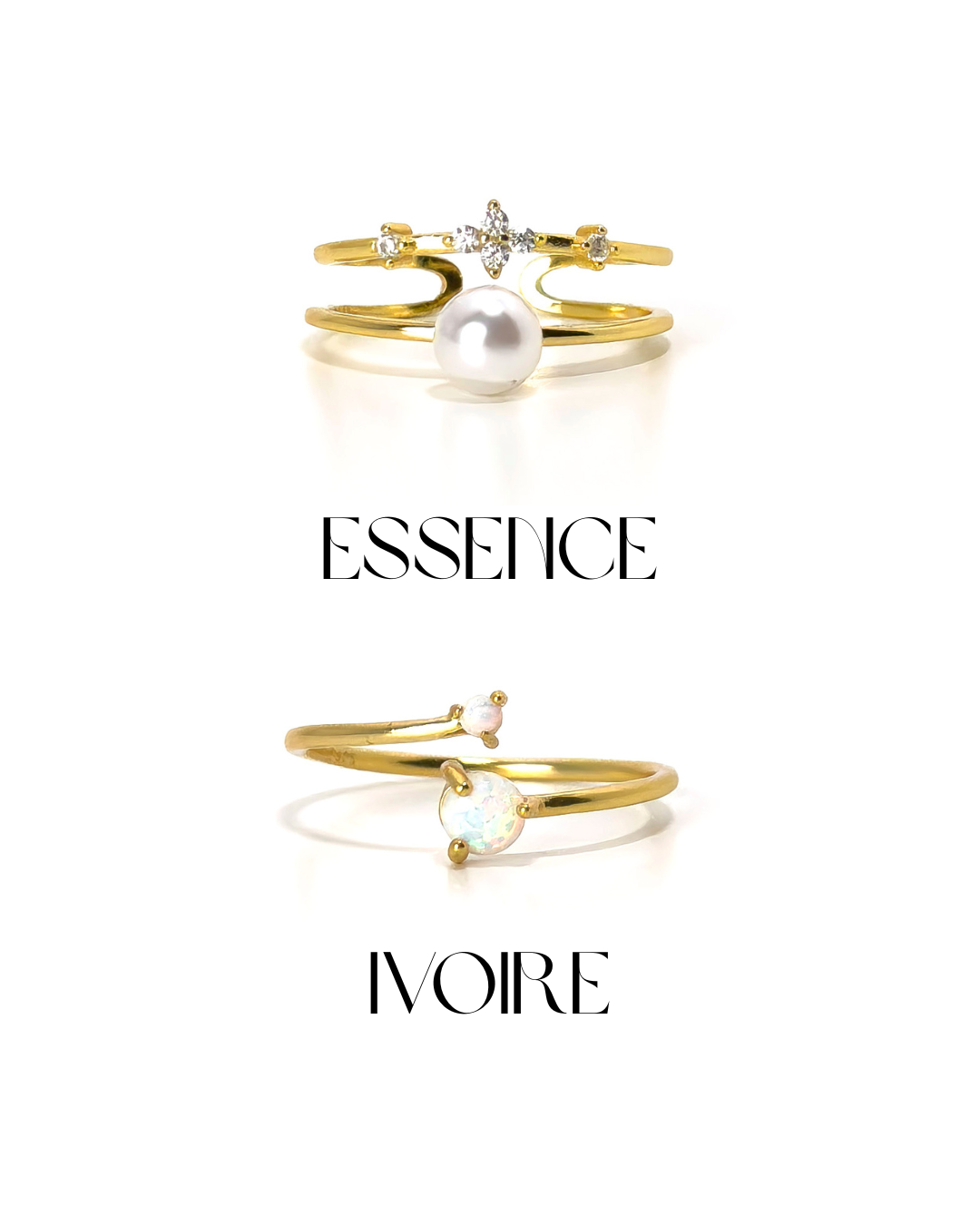 DUO OPALINE - Bague Argent 925