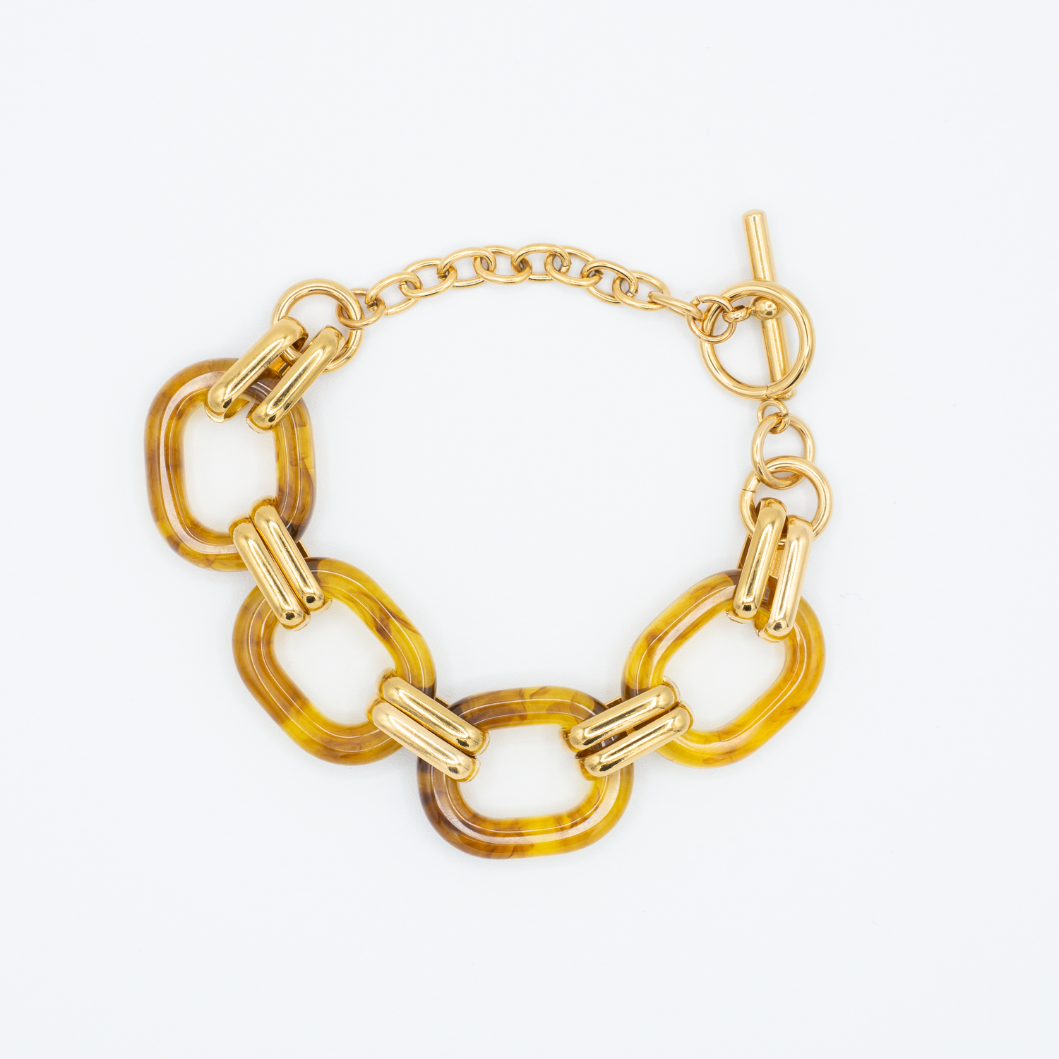 Jade - Bracelet en acier inoxydable et résine