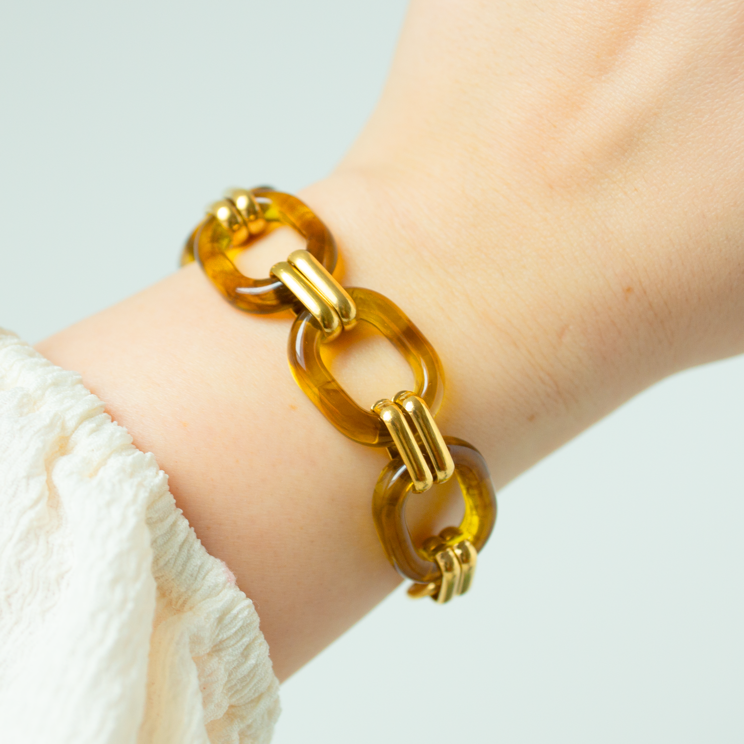 Jade - Bracelet en acier inoxydable et résine