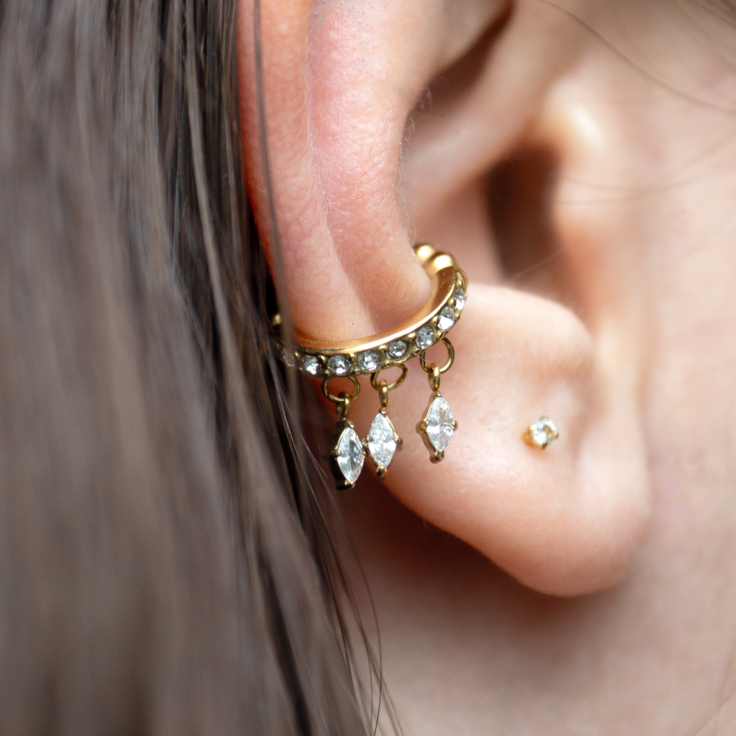 Tessa - Earcuff en Acier Inoxydable